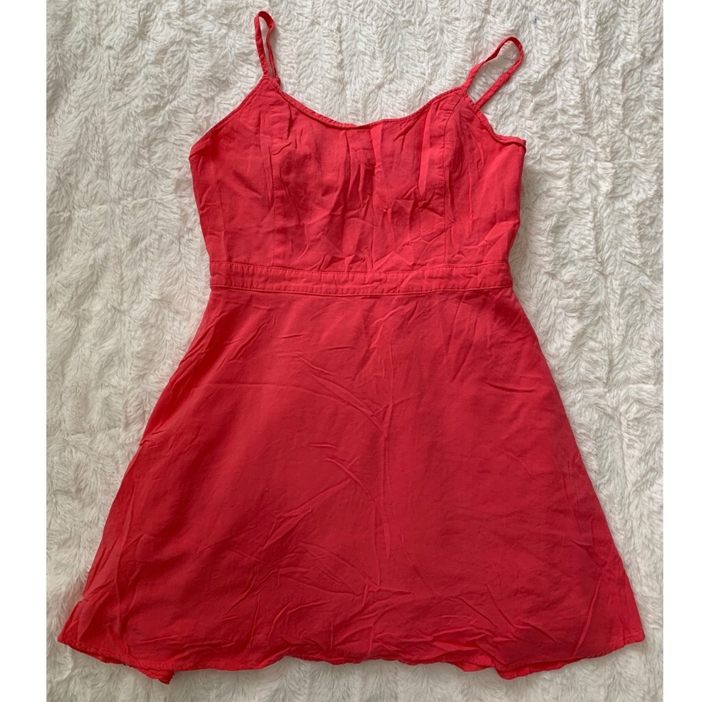 Coral summer dress